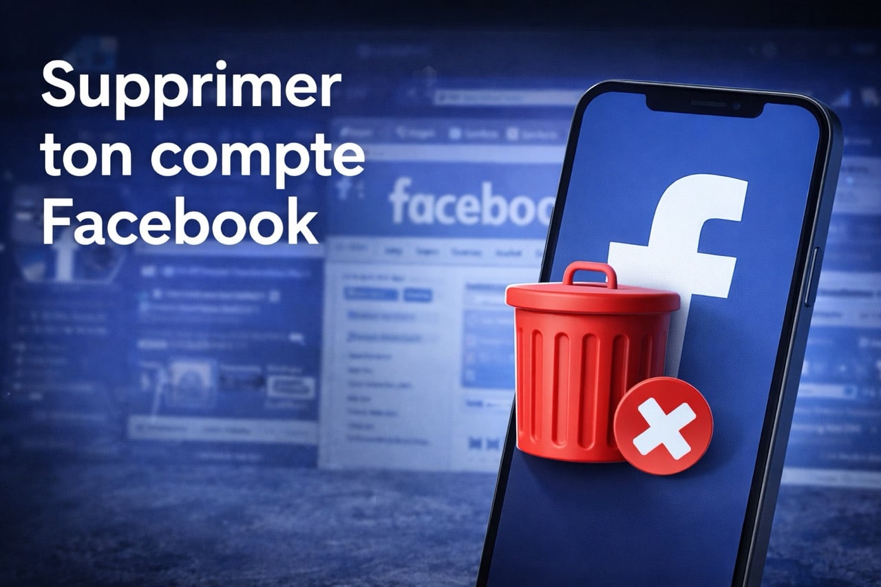 Supprimer compte facebook